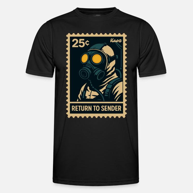 Return to Sender Gas Mask Men's Functional T-Shirt