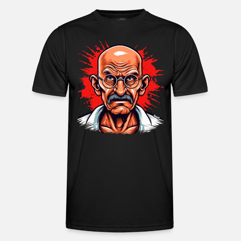 Anführer der friedlichen Revolution - Männer Funktions-T-Shirt - Schwarz