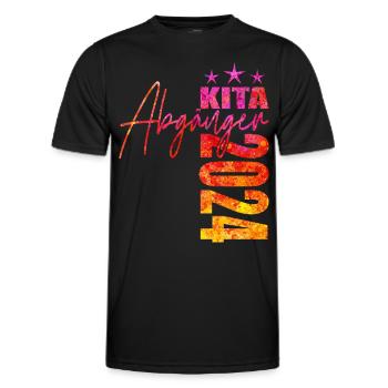 Kita Abgänger 2024 - Männer Funktions-T-Shirt - Schwarz - Vorne - AI Model Male 178 dark (178cm)