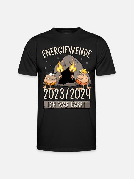 Energiewende 2023/2024 - Ich war dabei - Männer Funktions-T-Shirt - Schwarz