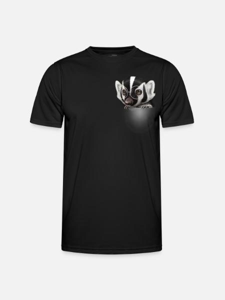 POCKET BADGER - Men's Functional T-Shirt - black