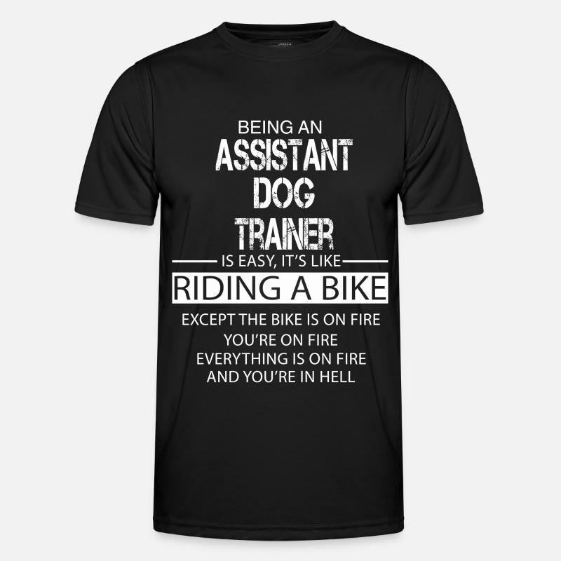 Assistant Dog Trainer - Men's Functional T-Shirt - black