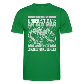 Justizvollzugsbeamter Wärter Vollzugsbeamter - Männer Funktions-T-Shirt - Kelly Green - Vorne - AI Model Male 178 dark (178cm)