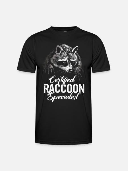 Raccoon - Men's Functional T-Shirt - black