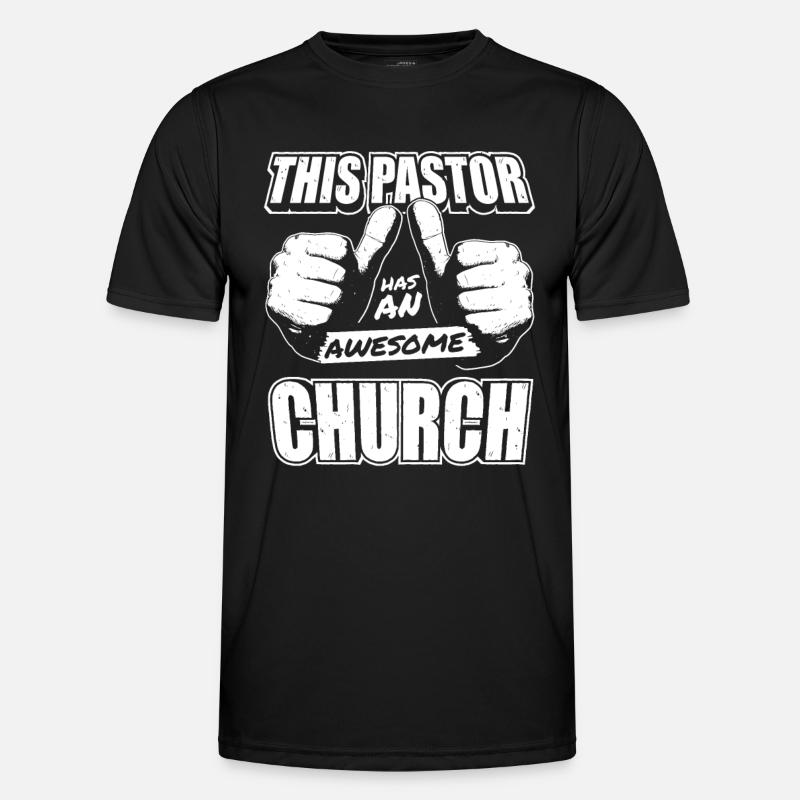 Pasteur Pasteur Prédicateur Église Christ - T-shirt sport Homme - noir