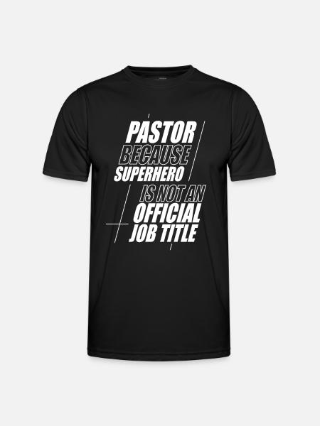 Pasteur Pasteur Prédicateur Église Chrétienne - T-shirt sport Homme - noir