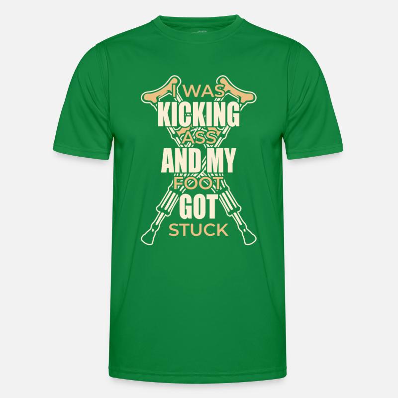 Get well Broken foot Broken bone Men's Functional T-Shirt