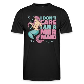 Mermaid Fable Mermaids Fairy Tales - Men's Functional T-Shirt - black - Front - AI Model Male 178 dark (178cm)