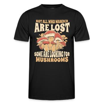 Champignons Champignons Champignon Champignon - T-shirt sport Homme - noir - Devant - AI Model Male 178 dark (178cm)