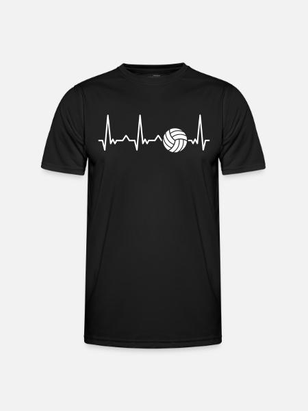 Volleyball Spieler Beach Volleyball Volleyballer - Männer Funktions-T-Shirt - Schwarz