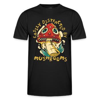 Champignons Champignons Champignon Champignon - T-shirt sport Homme - noir - Devant - AI Model Male 178 dark (178cm)