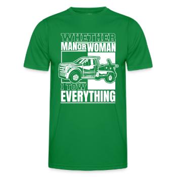Abschleppwagen Truck Abschlepper - Männer Funktions-T-Shirt - Kelly Green - Vorne - AI Model Male 178 dark (178cm)