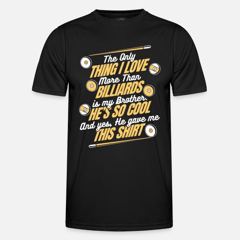 Billard Poolbillard - Männer Funktions-T-Shirt - Schwarz