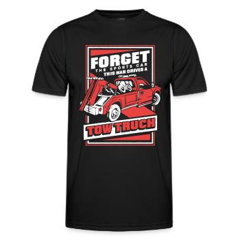 Dépanneuse Dépanneuse - T-shirt sport Homme - noir - Devant - AI Model Male 178 dark (178cm)