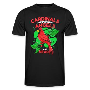 Kardinal Rotkardinal Vogel Roter Kardinal - Männer Funktions-T-Shirt - Schwarz - Vorne - AI Model Male 178 dark (178cm)