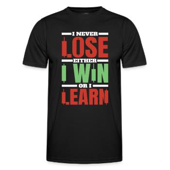 Stock Trading Trader Exchange Trading Stocks - Men's Functional T-Shirt - black - Front - AI Model Male 178 dark (178cm)