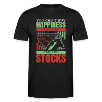 Stock Trading Trader Stock Exchange Trading Stocks - Men's Functional T-Shirt - black - Front - AI Model Male 178 dark (178cm)