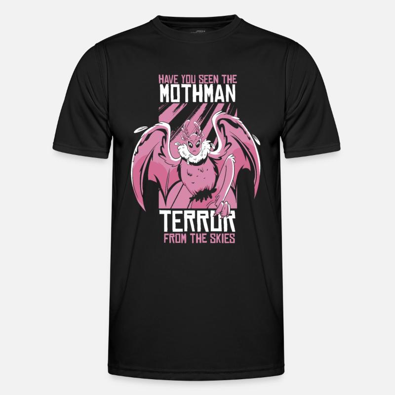 Mothman Monster Mottenmann Männer Funktions-T-Shirt