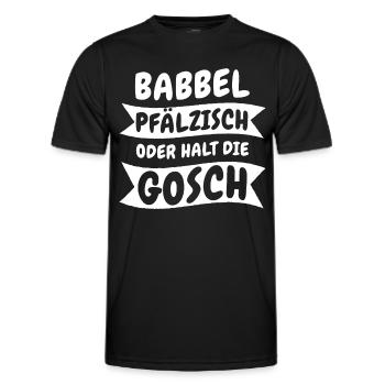 Pfalz Pfälzer Rheinland Pfalz - Männer Funktions-T-Shirt - Schwarz - Vorne - AI Model Male 178 dark (178cm)