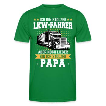 LKW Fahrer Fernfahrer Lastkraftwagenfahrer - Männer Funktions-T-Shirt - Kelly Green - Vorne - AI Model Male 178 dark (178cm)