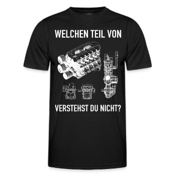 Mechaniker Schrauber Werkstatt KFZ Mechaniker - Männer Funktions-T-Shirt - Schwarz - Vorne - AI Model Male 178 dark (178cm)