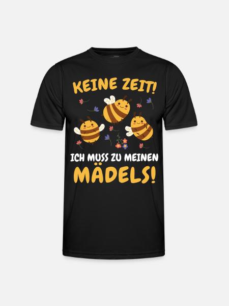 Bienen Imker Bienenzüchter Honigbiene - Männer Funktions-T-Shirt - Schwarz