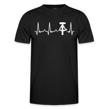 Ostdeutschland Osten Ossi DDR Heimat Ostblock - Männer Funktions-T-Shirt - Schwarz - Vorne - AI Model Male 178 dark (178cm)