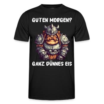 Deus Vult Kreuzritter Tempelritter Mittelalter - Männer Funktions-T-Shirt - Schwarz - Vorne - AI Model Male 178 dark (178cm)