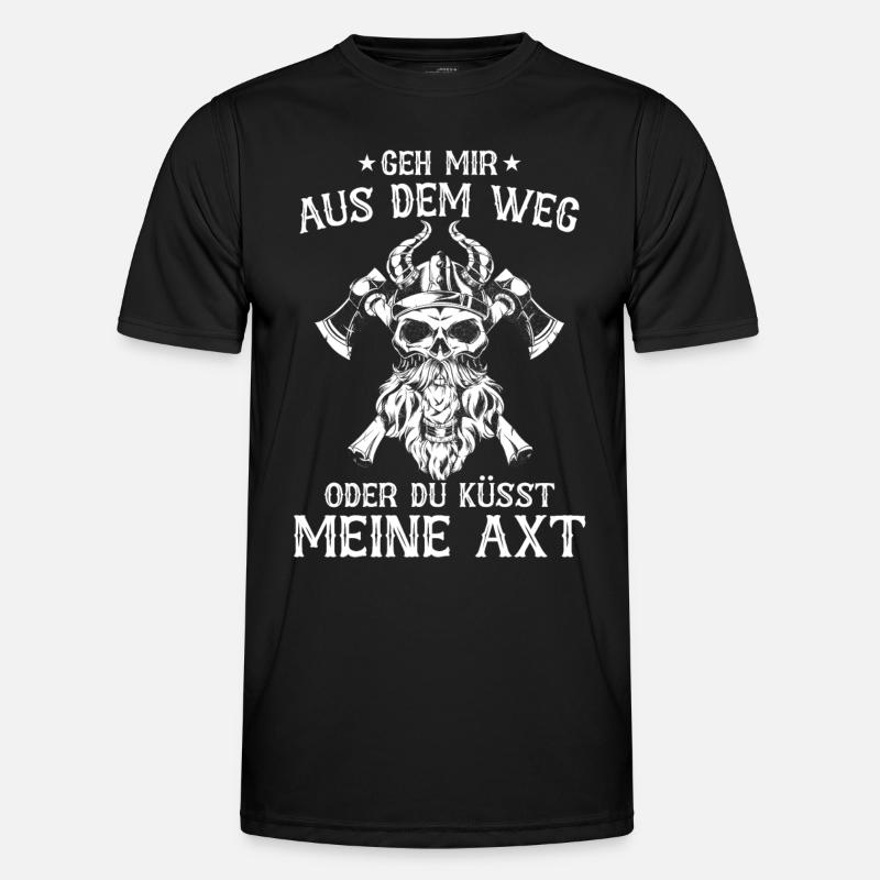 Wikinger Nordisch Krieger Valhalla - Männer Funktions-T-Shirt - Schwarz
