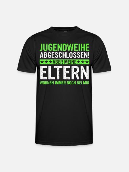 Jugendweihe Mädchen Junge Erwachsen - Männer Funktions-T-Shirt - Schwarz