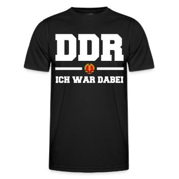 Ostdeutschland Osten Ossi DDR Heimat Ostblock - Männer Funktions-T-Shirt - Schwarz - Vorne - AI Model Male 178 dark (178cm)