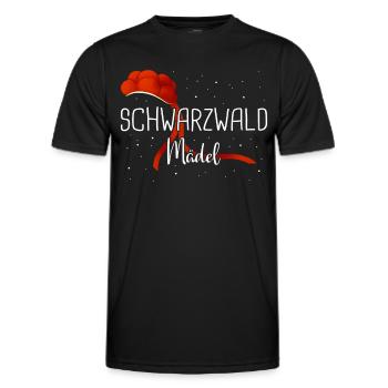 Schwarzwald Schwarzwälder Baden-Württemberg - Männer Funktions-T-Shirt - Schwarz - Vorne - AI Model Male 178 dark (178cm)