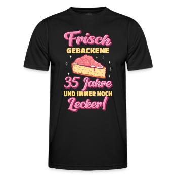 Geschenk 35 Jahre Geburtstagskind - Männer Funktions-T-Shirt - Schwarz - Vorne - AI Model Male 178 dark (178cm)