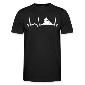 Quad Quad Riders ATV Quad - Men's Functional T-Shirt - black - Front - AI Model Male 178 dark (178cm)