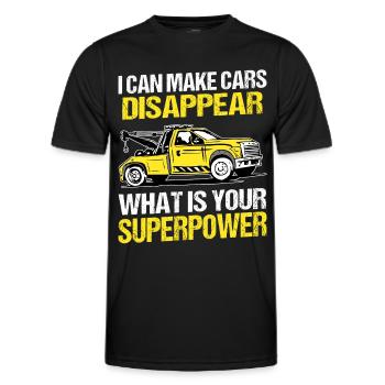 Dépanneuse - T-shirt sport Homme - noir - Devant - AI Model Male 178 dark (178cm)