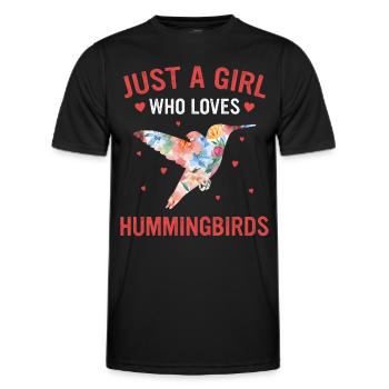Colibri Colibri Colibri Oiseau Colibri Animal - T-shirt sport Homme - noir - Devant - AI Model Male 178 dark (178cm)