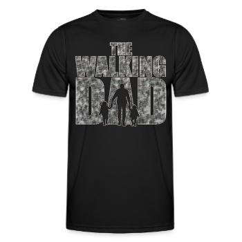 The walking Dad Vater Vatertag Geschenk - Männer Funktions-T-Shirt - Schwarz - Vorne - AI Model Male 178 dark (178cm)