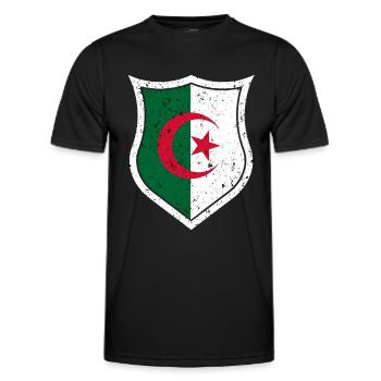 Algerien - Männer Funktions-T-Shirt - Schwarz - Vorne - AI Model Male 178 dark (178cm)