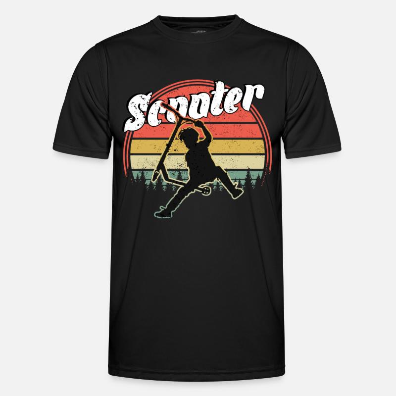 Freestyle Roller - Männer Funktions-T-Shirt - Schwarz