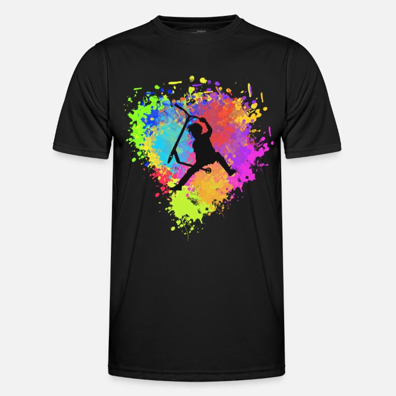 Freestyle Roller - Männer Funktions-T-Shirt - Schwarz