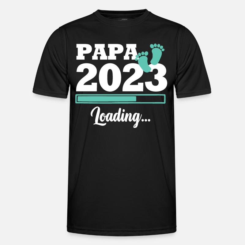 Papa 2023 loading - T-shirt sport Homme - noir