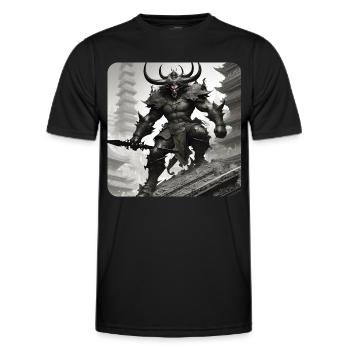 Devilish Demon - Men's Functional T-Shirt - black - Front - AI Model Male 178 dark (178cm)