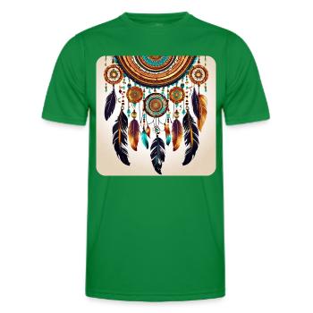 Spiritueller Traumfänger - Männer Funktions-T-Shirt - Kelly Green - Vorne - AI Model Male 178 dark (178cm)