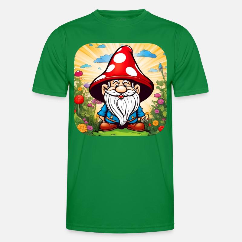 Cute Toadstool Leprechaun Men's Functional T-Shirt
