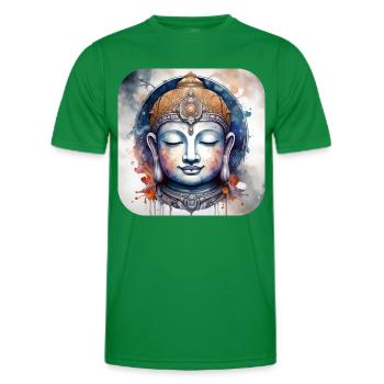 Mystischer spiritueller Buddha - Männer Funktions-T-Shirt - Kelly Green - Vorne - AI Model Male 178 dark (178cm)