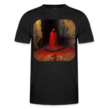 Sinister Demon - Men's Functional T-Shirt - black - Front - AI Model Male 178 dark (178cm)