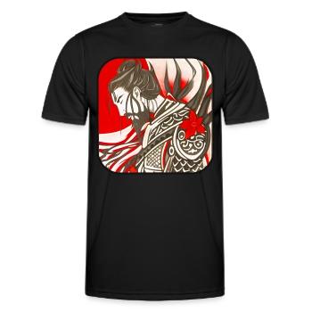 Proud Samurai Warrior - Men's Functional T-Shirt - black - Front - AI Model Male 178 dark (178cm)