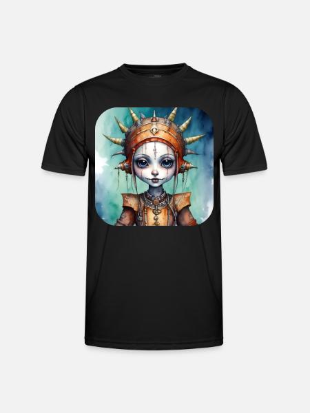 Fille punk gothique cool - T-shirt sport Homme - noir