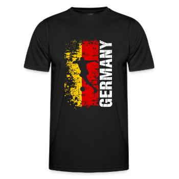 Germany Soccer National Team - Gift - Men's Functional T-Shirt - black - Front - AI Model Male 178 dark (178cm)