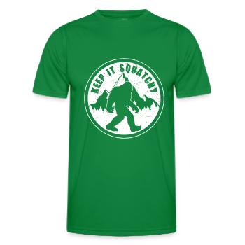 Bigfoot Sasquatch - T-shirt sport Homme - vert - Devant - AI Model Male 178 dark (178cm)